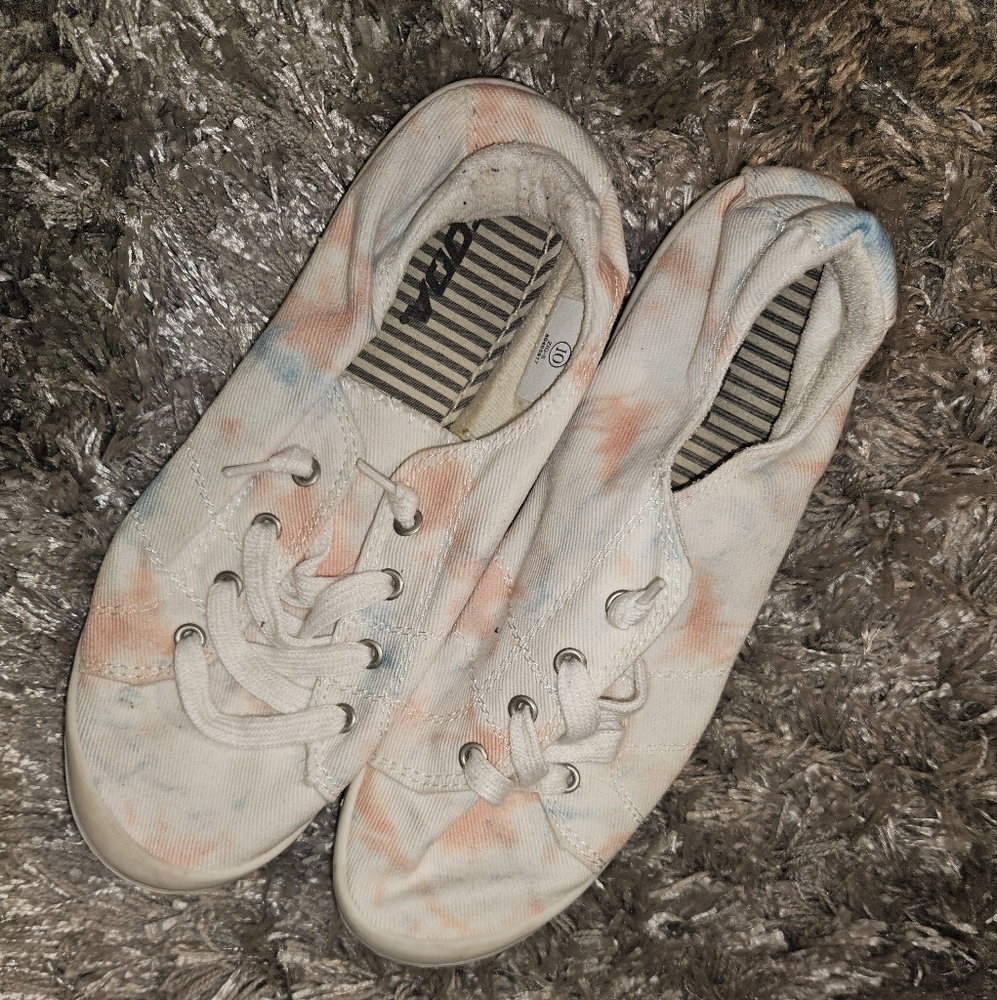 Slip on tie dye sneakers